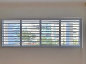 Window with security grilles - Home Aluminium Windows & Grilles Singapore