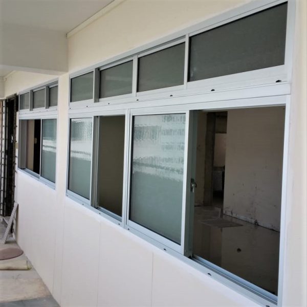 windows corridor renovation